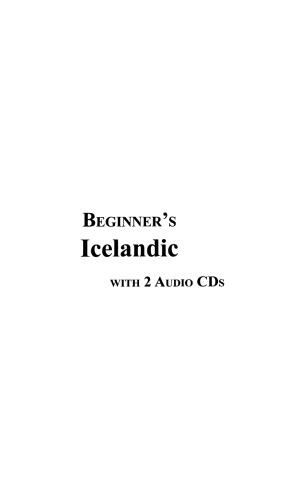 Beginner’s Icelandic