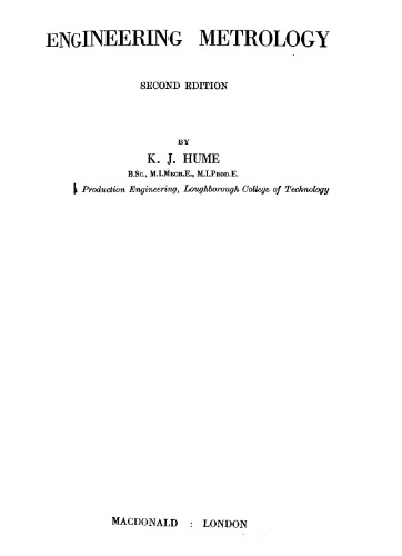 Engineering Metrology