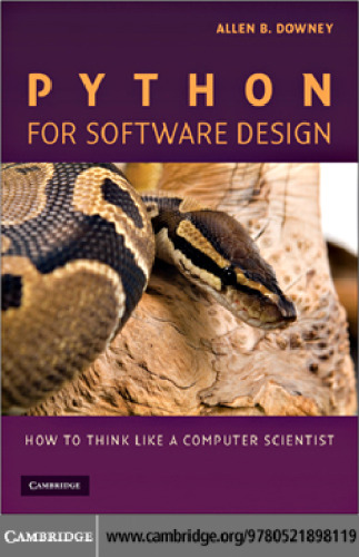 Python for software design : how to think like a computer scientist