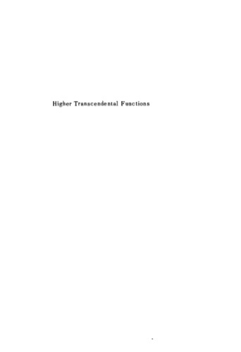 Higher transcendental functions 3