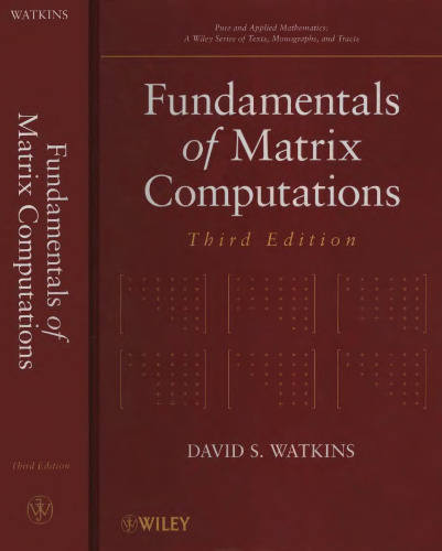 Fundamentals of matrix computations