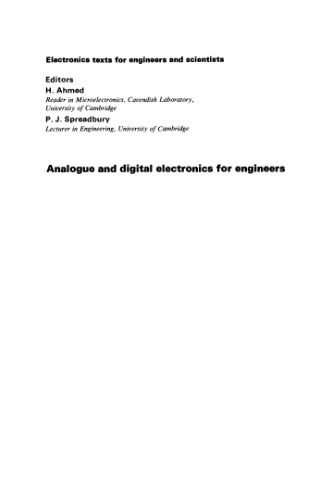 Analogue and digital electronics for engineers : an introduction