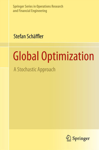 Global Optimization : A Stochastic Approach