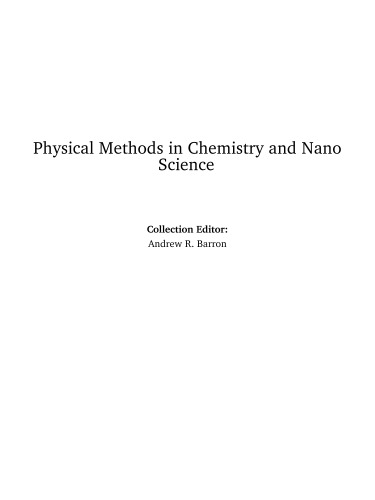 Physical methods in chemistry and nano science