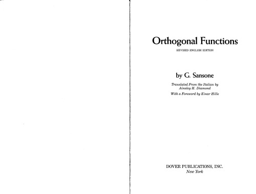 Orthogonal Functions