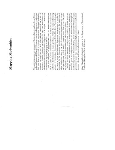 Mapping Modernities: Geographies of Central and Eastern Europe