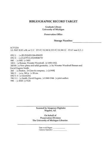 New Plane And Solid Geometry