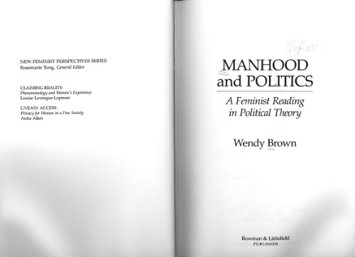 Manhood and Politics