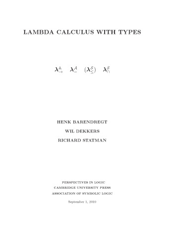 Lambda Calculus with Types