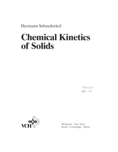 Chemical Kinetics of Solids