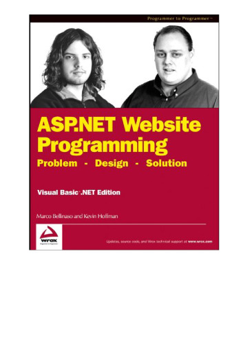 ASP.NET Website Programming: Problem - Design - Solution VB.NET Edition