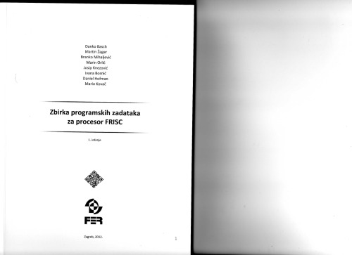 Zbirka programskih zadataka za procesor FRISC