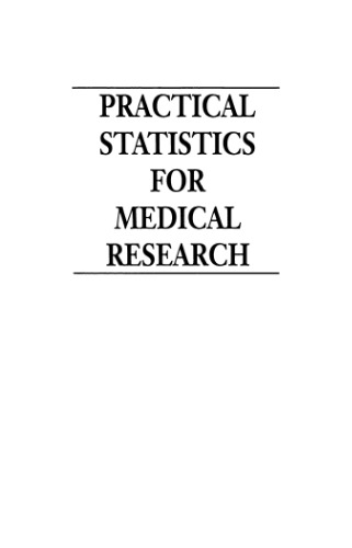 Practical statistics for medical research