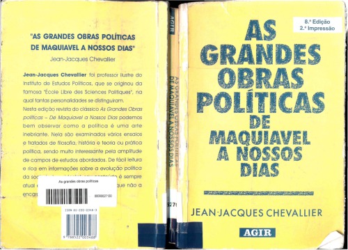 As grandes obras políticas de Maquiavel a nossos dias