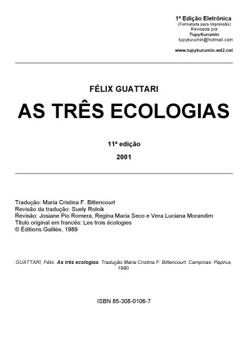 As Tres ecologias