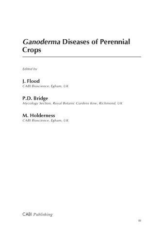 Ganoderma diseases of perennial crops