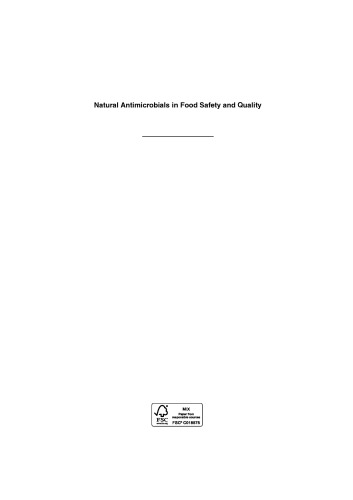 Natural antimicrobials in food safety and quality