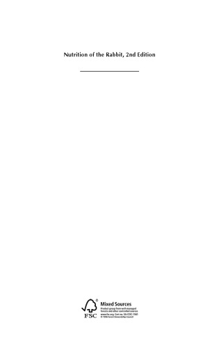 Nutrition of the rabbit