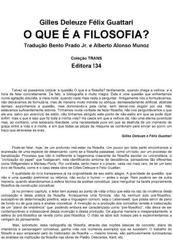 O que é a filosofia?