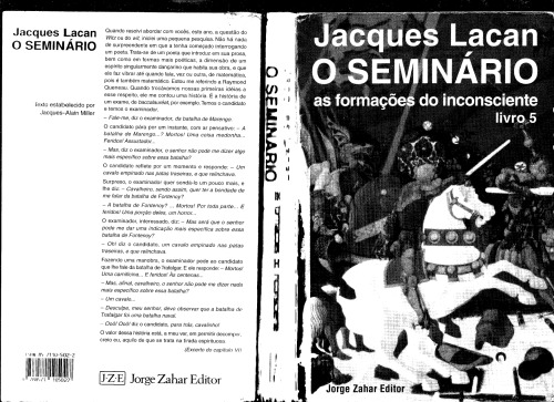 O seminário : livro 5 - as formações do inconsciente
