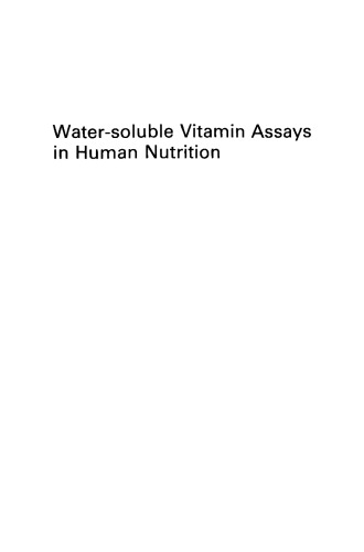 Water-soluble Vitamin Assays in Human Nutrition