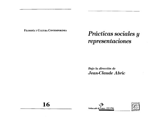 Prácticas sociales y representaciones