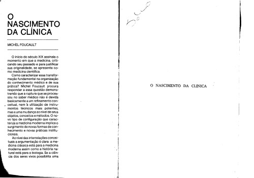 O nascimento da clinica