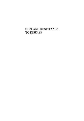 Diet and Resistance to Disease