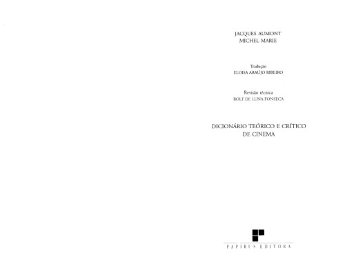 Dicionário teórico e crítico de cinema