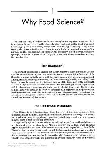 Elementary Food Science