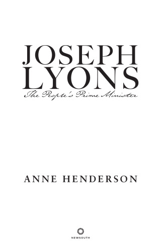 Joseph Lyons: The People's Prime Minister