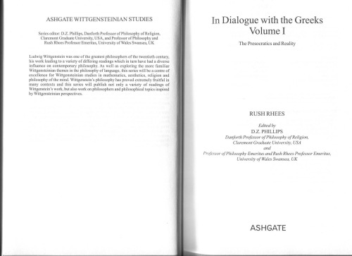 In Dialogue With the Greeks: The Presocratics and Reality