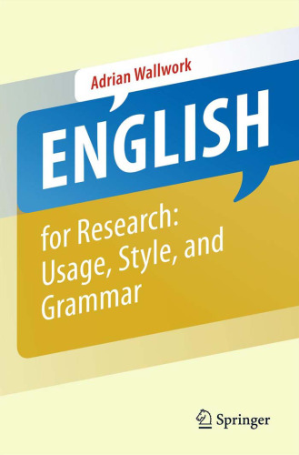 English for Research: Usage, Style, and Grammar