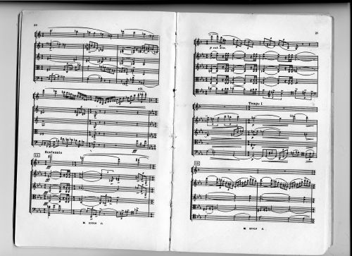 Кларнетный квинтет, партитура / Quintet for Clarinet and String Quartet score