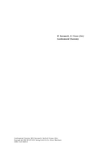 Combinatorial Chemistry, 2nd Ed.