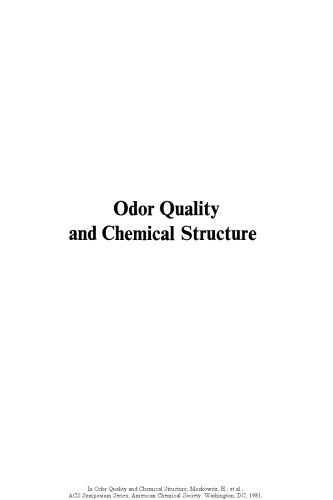 Odor Quality and Chemical Structure