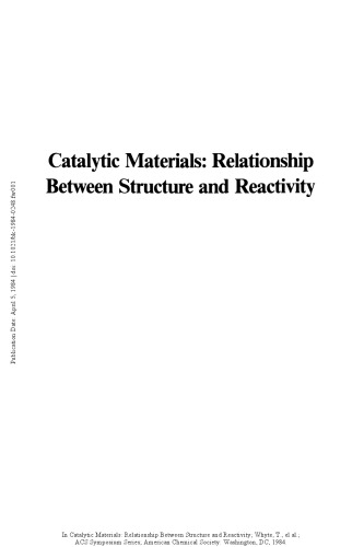Catalytic Materials: Relationship Between Structure and Reactivity