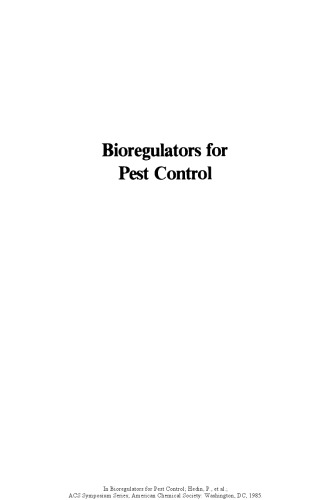 Bioregulators for Pest Control