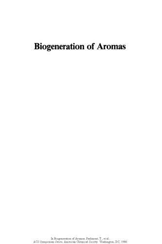 Biogeneration of Aromas