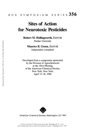 Sites of Action for Neurotoxic Pesticides