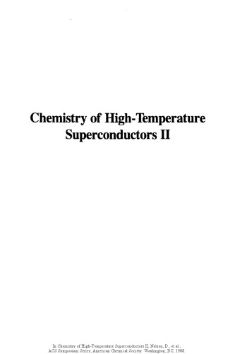 Chemistry of High-Temperature Superconductors II