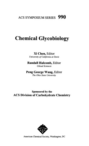 Chemical Glycobiology