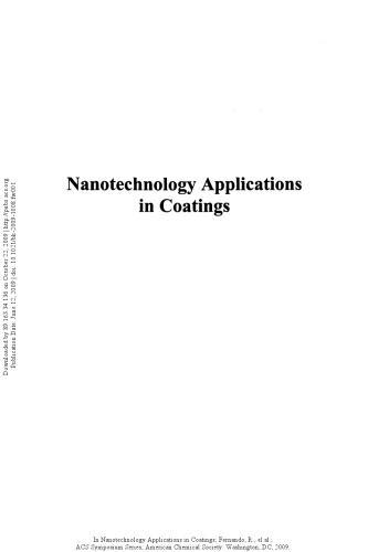 Nanotechnology Applications in Coatings