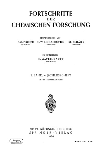 Fortschritte der Chemischen Forschung