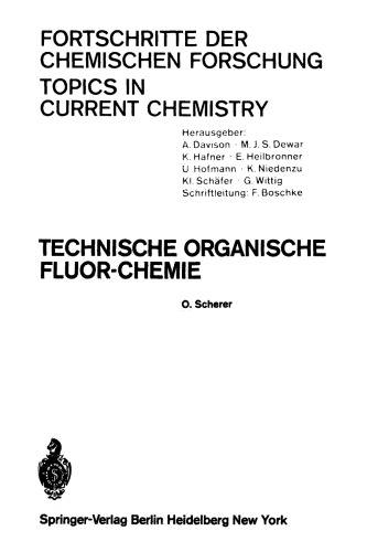 Technische Organische Fluor-Chemie