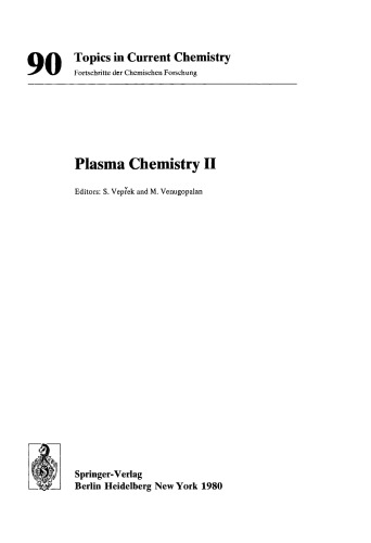 Plasma Chemistry II