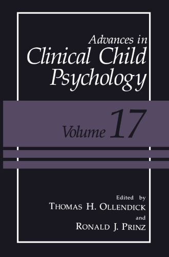 Advances in Clinical Child Psychology