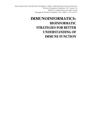Immunoinformatics: bioinformatic strategies for better understanding of immune function