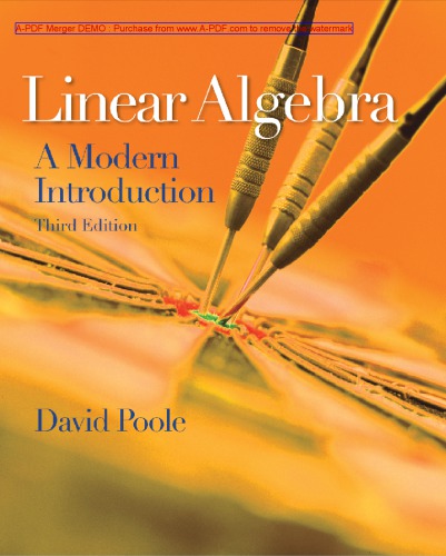 Linear Algebra: A Modern Introduction