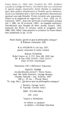 Ce este filosofia antica?